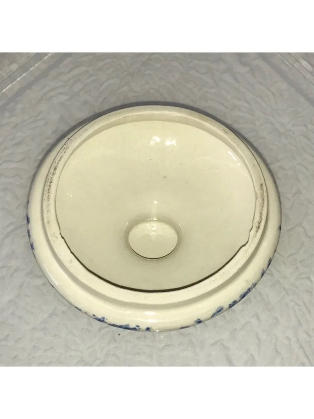 TIENSHAN Sponge Blue Heart Medium Canister & Lid